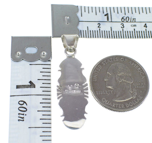 Southwest Turquoise And Sterling Silver Pendant WX58651